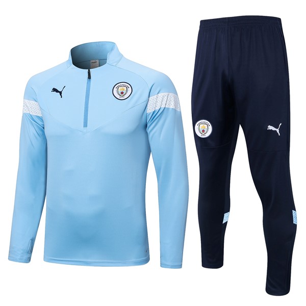 Sudadera De Training Manchester City 2022-23 Azul